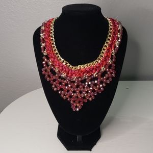 Red and gold Fashion Necklace